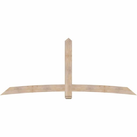 Ekena Millwork Bellingham Smooth Timber Gable Bracket, Douglas Fir, 108"W x 45"H x 3 1/2"D x 5 1/2"F, 10/12 Pitch GBW108X45X0406BEL00SDF